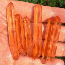 6pcs AAAAA Natural red crystal pillar quartz crystal original stone specimen red crystal cluster crystal home decoration 2024 - buy cheap