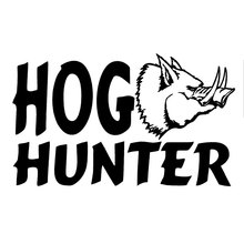 17.2CM*10.2CM Hog Hunter Decal Wild Boar Pig Swine Stickers Hunting Car Motorcycle Reflective Car Stickers C8-0491 2024 - buy cheap