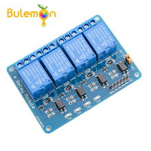 5pcs/lot 5V 4 Channel Relay Module with Optocoupler For Arduino PIC ARM AVR DSP 2024 - buy cheap