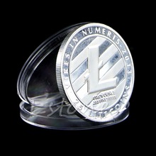 Коллекционная монета 1 унция, Посеребренная медальон 1 унция, 25 LTC Litecoin Vires с цифрами, новинка, Y084, горячая Распродажа 2024 - купить недорого