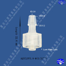 3.9 mm ( 5/32 " ) conector luer médica masculina, Rápida conector, Luer, Plástico acessórios 2024 - compre barato