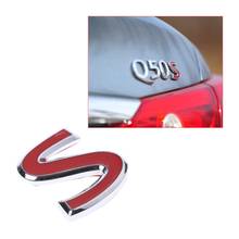 Красная металлическая эмблема с наклейкой для Infiniti Q50 Q50L Q30 Q70, автомобильные наклейки 2024 - купить недорого