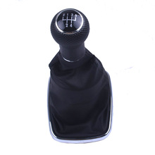 New 5 Speed Speeds Shifter Gear Shift Knob GaitorBoot For VW For Mk4 1999-2004 2000 Golf GTI R32 Jetta 05 Bora Black PU Leather 2024 - buy cheap