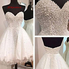 White Luxury Short Homecoming Dresses Mini Women Plus Size 8th Grade Prom Cocktail Semi Formal Graduation Dress 2024 - buy cheap