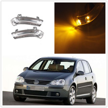 2pcs LED Mirror Light For VW Golf 5 A5 MK5 2004 2005 2006 2007 2008 2009 Door Side LED Mirror Turn Signal Indicator Lights 2024 - buy cheap