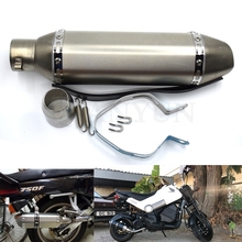 Universal tubo de escape silenciador de la motocicleta titanium tubo de escape modificado para Honda VFR 750 800 VTR1000F CBF1000 VF750 2024 - compra barato