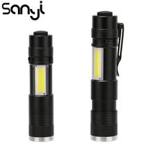 Портативный светодиодный мини-фонарик SANYI XPE + COB, 4 режима, AA/14500 2024 - купить недорого