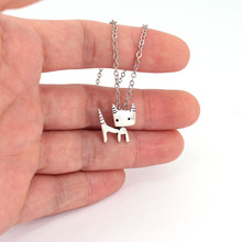 Hzew cute подвеска в виде котенка necklace little prince ожерелья с котом в подарок 2024 - купить недорого