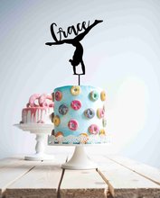 Personalised Gymnast Cake Topper Gymnastics Wood Cake Topper Decoration Custom Name Age Acrylic Cake Topper 2024 - buy cheap