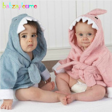 0-24Months/Spring Autumn Children Hooded Bath Towel Baby Girls Boys Pijamas Cartoon Kids Bathrobe Infant Christening Gown BC1421 2024 - buy cheap