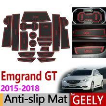 Para Geely Emgrand Sulco Porta GT GC9 Anti-Slip de Borracha Almofada Copo Mat 2015 2016 2017 2018 2019 Acessórios adesivos de Carro Carro Styling 2024 - compre barato