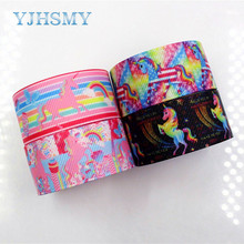 YJHSMY 1712133,(1'')25 mm 10 yard Cartoon horse Ribbons Thermal transfer Printed grosgrain Wedding Accessories DIY material 2024 - buy cheap