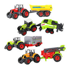 1:64 Plastic ABS Farmer Car Model toy Grain Harvesters Farm Tractor Grain Loader Educational Model Car Toys for Children Kids 2024 - buy cheap