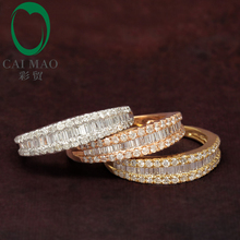 Free shipping 14K Gold Diamond Wedding Band Round Cut Diamonds Eternity Anniversary Ring Art Deco 2024 - buy cheap