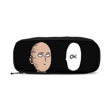 One Punch Man-monedero con diseño de Anime para niños y niñas, monedero, caja de cosméticos, estuche de papelería, neceser 2024 - compra barato