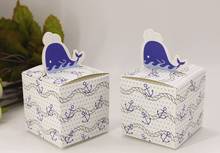Коробка для подарков на свадьбу, бесплатная доставка, 20 шт./Лот, коробка для конфет с голубым Китаем, подарочные коробки для вечеринок 2024 - купить недорого