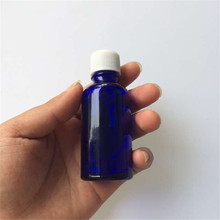 Jewelry Packaging 10ml 15ml 20ml 30ml 50ml 100ml Glass Bottles with White Cap Blue Esssentail Oil Bottles Jars Containers 12pcs 2024 - buy cheap