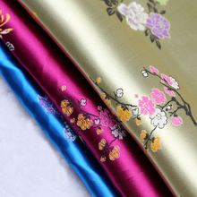 Flores de bambú tejido Damasco brocado de Jacquard, tela para disfraces, cortinas de mobiliario, Material de ropa artesanal por metro 2024 - compra barato