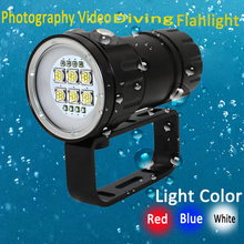 Lanterna para mergulho, 9090 lm, 14, 6x18650, luz de vídeo, subaquática, tática, à prova d'água, lâmpada + 4x + carregador 2024 - compre barato