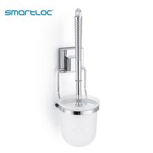 Smartloc Железный настенный держатель для туалетной щетки аксессуары для ванной комнаты Набор для чистки бумажных салфеток ABS чашка Органайзер стойка для хранения 2024 - купить недорого