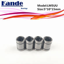 Kande Bearings LM5UU   10pcs LM5UU Linear Bearing 5x10x15mm  LM5 UU Linear Bearing LM5 Slide linear bearing 2024 - buy cheap