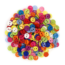 100PCs Resin Buttons 2 holes Round Minxed Button Latest Design Scrapbooking Sewing Accessories Craft JS9003 8mm 2024 - buy cheap