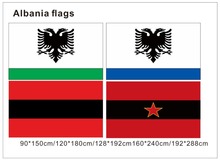 KAFNIK, 90*150 cm/120*180 cm/128*192 cm/160*240 cm/192*288 cm bandera histórica de Albania bandera de la bandera Naval para decoración del hogar 2024 - compra barato