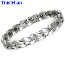 Женский браслет TrustyLan, магнитный браслет из нержавеющей стали, женский браслет, ювелирное изделие 2024 - купить недорого