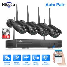 Wireless NVR 1080P HD Outdoor Home Security Camera System 4CH CCTV Video Surveillance NVR Kit 960P Wifi Camera Set black 2024 - buy cheap