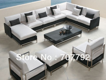 Top Sale Patio Furniture Rattan Elements 9 Piece Sofa Set 2024 - buy cheap