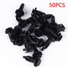 Dewtreetali 50pcs 9mm Car Fender Bumper Fastener Clip Plastic Fixed Rivet Retainer Car Styling for Toyota Prado Corolla rav4 2024 - buy cheap