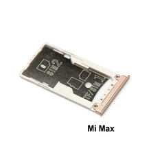 Новинка лоток для SIM-карты гнездо держатель гнезда адаптеры запасные части для Xiaomi Mi Max / Max 2 / Max 3 SIM и TF карты лоток Адаптеры 2024 - купить недорого