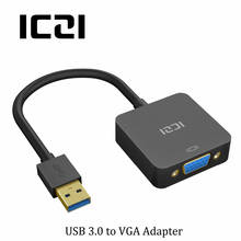 ICZI USB 3.0 to VGA Video Display External Cable Adapter 1080P 60Hz male to female for PC Laptop Windows 10/ 8.1/ 8/ 7/ XP 2024 - buy cheap