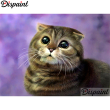 Dispaint Full Square/Round Drill 5D DIY Diamond Painting "Animal cat" Embroidery Cross Stitch 3D Home Decor A10337 2024 - buy cheap