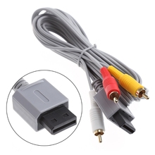 Audio Video AV Stereo 3 RCA Composite Cable 1.8M For Nintendo Wii Game Console 2024 - buy cheap