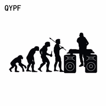 QYPF-Vinilo con personalidad divertida para coche, calcomanía de evolución, música de DJ, 15,2 CM x 7,1 CM, S2-0014 2024 - compra barato