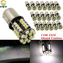 YSY-bombillas de freno trasero para coche, luz Led Canbus P21W BA15S/1156 44SMD para Auto 1156 Ba15s 1210, lámpara blanca DC12V, 20 Uds. 2024 - compra barato