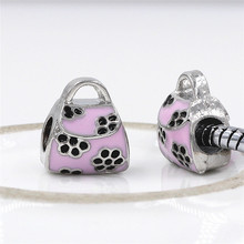 big hole 3D full flower murano handbag beads Charms Big Hole fit pandora Bracelet DIY Fashion Jewelry 2024 - buy cheap