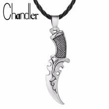 Chandler Dagger Necklace For Male M9 Best Friends CS GO Necklace Titanium Bayonet Knife Claw Man Jewelry Punk Gothic Jewelry 2024 - buy cheap