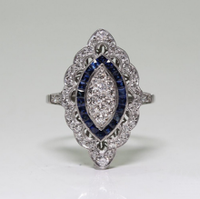 Винтажное модное ювелирное изделие из серебра 925 пробы, белое и голубое кольцо с цирконием, вечерние женские обручальные кольца для влюбленных, подарок SZ6-10 2024 - купить недорого