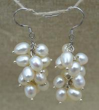Pendientes de perlas de uva, joyería de perlas de agua dulce de racimo, joyería de moda para mujer 2024 - compra barato