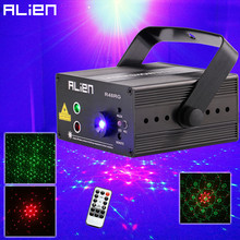 ALIEN RG 3 Lens 48 Patterns Mixing Laser Projector Stage Lighting Effect Blue LED Stage Lights Show Disco DJ Party Lighting 2024 - buy cheap