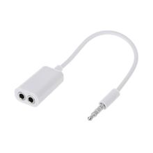 Car-styling 3.5mm Male AUX Jack Splits Dual 3.5mm Female Headphone Audio Adapter Car Cable 2024 - buy cheap