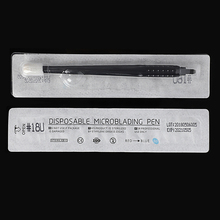 Одноразовая ручка для микроблейдинга, 200 шт., 0,16 мм, 18U, 3D инструменты для перманентного макияжа, ручка для татуажа бровей 2024 - купить недорого