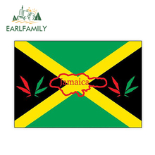 EARLFAMILY 13cm X 8.9cm Bob Marley Jamaica Flag Sticker Decal Funny Car Truck Laptop Window Graphic HD Car Styling Car Stickers 2024 - buy cheap