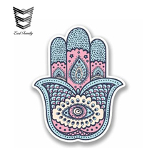 EARLFAMILY 13cm x 8cm Hamsa Hand Decal Religion All Seeing Eye Motorcycle Car Sticker Bike Helmet Quad Skate Car Laptop Decal 2024 - buy cheap