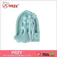 Valentine's Day  DIY The bride and groom modelling silicon soap mold  wedding decoration mold Handmade soap mold 2024 - buy cheap