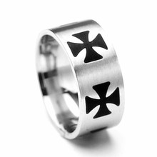 MOREDEAR Top Quality Stainless Steel Cross Ring Cross Charms Titanium Ring Men & Women Jewelry Free Shipping OTR20 2024 - buy cheap