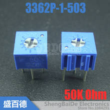 100 шт./лот 50K Ohm 3362P-1-503 триммеры с потенциометром переменный резистор 2024 - купить недорого