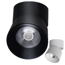Luces LED empotradas regulables, 9W/12W, foco de techo COB, controlador Led, carcasa blanca/negra, AC85-265V 2024 - compra barato
